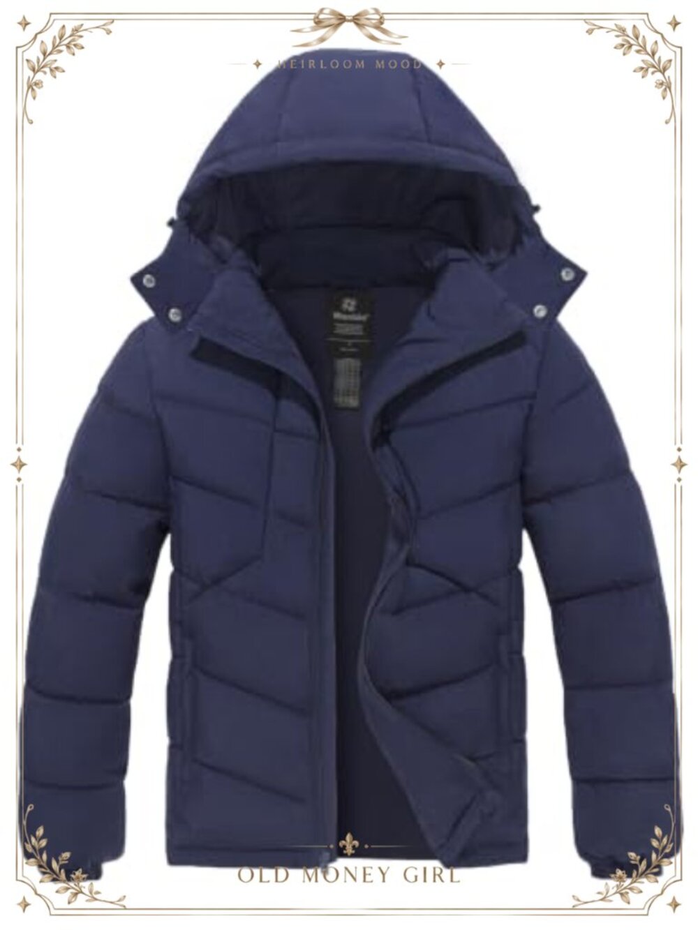 Men's Puffer Jacket Hooded Parka Recycled Insulation Waterproof Winter Coat